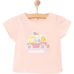 Hellobaby Basic Baskılı  Tshirt Kız Bebek