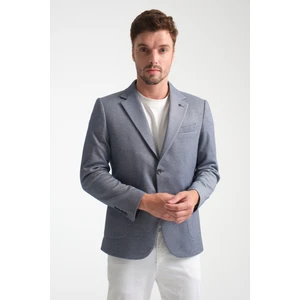 Abrines Erkek Hardal Yarım Astarlı Torba Cepli Pamuk Karışımlı Likralı Esnek Kumaşlı Blazer Ceket