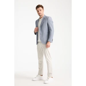 Abrines Erkek Hardal Yarım Astarlı Torba Cepli Pamuk Karışımlı Likralı Esnek Kumaşlı Blazer Ceket