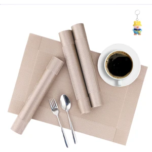 Runxi Life Hall Çerçeve Tipi Teslin Pvc Temizlenmesi Kolay Avrupa Tarzıısıyalıtım Paspasıüst Düzey Otel Ev Yemek Masa Paspası Batıyemek Paspası Masaüstü 6 Adet (Yurt Dışından)