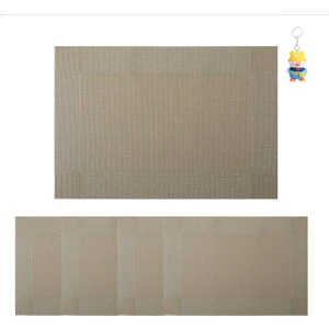 Runxi Life Hall Çerçeve Tipi Teslin Pvc Temizlenmesi Kolay Avrupa Tarzıısıyalıtım Paspasıüst Düzey Otel Ev Yemek Masa Paspası Batıyemek Paspası Masaüstü 6 Adet (Yurt Dışından)