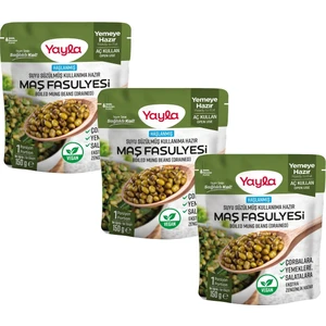 Haşlanmış Suyu Süzülmüş Maş Fasulyesi 150 gr x3