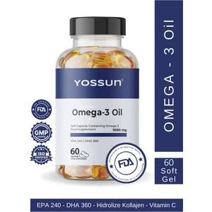 Omega-3 İçeren Yumuşak Kapsül Takviye Edici Gıda 60 Kapsül 