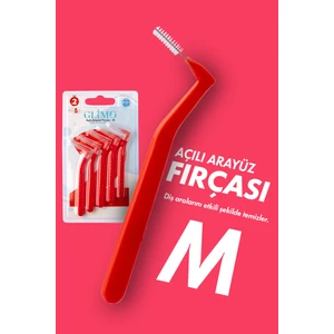 Açılı Arayüz Fırçası 5’li M | Dar Diş Araları Için Hassas Temizlik | Diş Eti Dostu, Plak Karşıtı