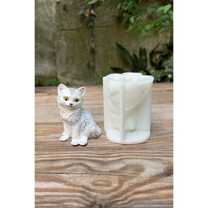 Rufus Concept Kedi Pamuk Silikon Mum Kalıbı
