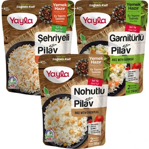 Yemek Hazır Pirinç Pilavı 3'lü Karma Paket-1