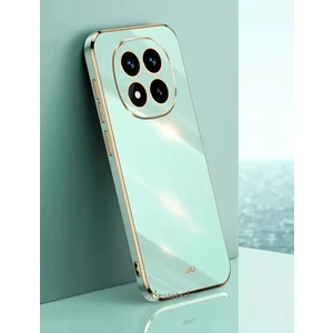 M.tk moveteck Xiaomi Redmi Note 14 Pro 5G Kılıf Kamera Korumalı Parlak Gold Altın Işleme Kenarlı Yumuşak Silikon Kapak