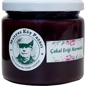Manyas Köy Pazarı Doğal Ev Yapımı Çakal Eriği(Güvem) Marmelatı 330CC - Net: 370 gr