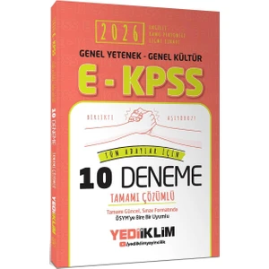 Yediiklim 2026 Ekpss Genel Yetenek Genel Kültür Tüm Adaylar Için Tamamı Çözümlü 10 Deneme