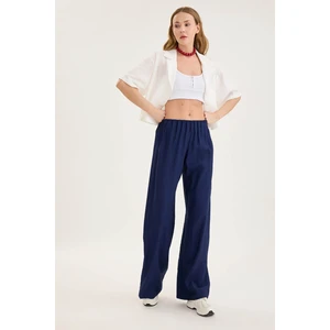 Beli Lastikli Geniş Paça Pantolon
