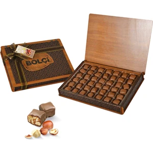 Sütlü Fındıklı Bolu Çikolatası Ahşap Kutu 335g
