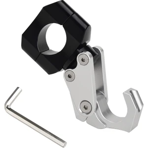 Gümüş Gri Motosiklet Poşet Askı Kancası Alaşımlı Çelik Malzeme ile Estetik ve Fonksiyonel