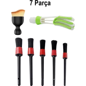 7 Adet Araç Iç ve Dış Temizleme Fırçası Oto Detay Klima Temizlik Fırça Set