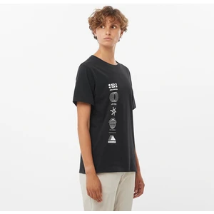 Logo Combo Kadın Siyah Tişört