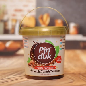 Fındık Parçacıklı Kakaolu Fındık Kreması, Palm Yağı İçermez, Glutensiz, Renklendirici İçermez 900Gr