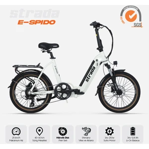 Strada Cycles E-Spido 20 Inç Katlanabilir 250 W Gizli Batarya Katlanır Elektrikli Bisiklet