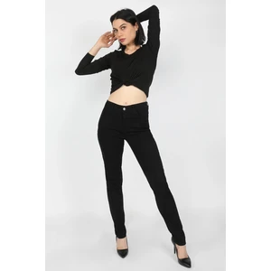 Normal 5 Cepli Kadın Jean Siyah