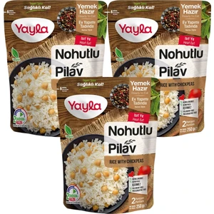 Yemek Hazır Nohutlu Pirinç Pilavı 250 gr x3