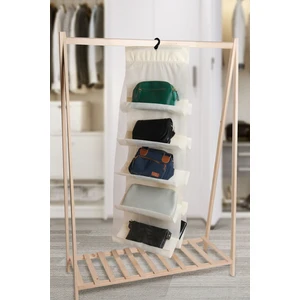 10 Cepli Dolap Içi Çanta Ayakkabı Düzenleyici (Krem)