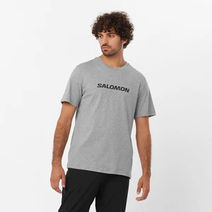 SALOMON SAL LOGO PERF SS TEE M LC2245600 ERKEK GRİ Tişört