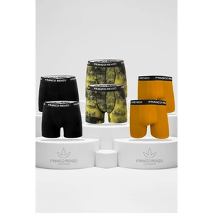 Erkek 6'lı Lüx Kutulu Pamuklu ve Likralı Desenli Boxer