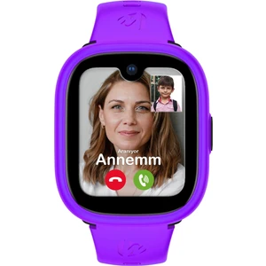 Watch 5 Plus Akıllı Çocuk Saati - Görüntülü Arama, Gps, Sos, Sağlık Takibi, Güvenli Alan Mor