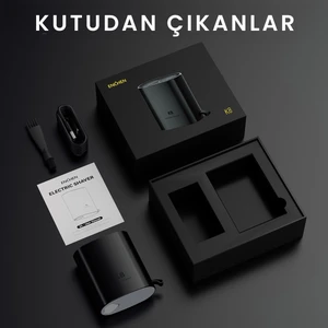 K8 Suya  Taşınabilir Seyahat Boy Çift Yönlü Kavisli 3d Döner Başlıklı  Şarjlı Tıraş Makinesi