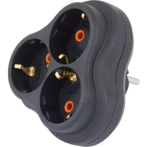 Quattro Golyad Üçlü Priz - Siyah