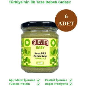 Baby Kuzu İlikli Kemik Sulu Brokoli 165 gr 6 Adet