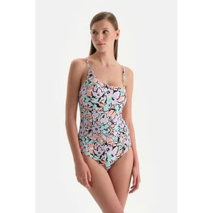 Ekru-Lila Tek Omuz Mayo