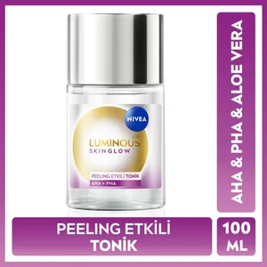 LUMINOUS630 Skin Glow Peeling Etkili Tonik 100 ml, Parlaklık, Eşit Cilt Tonu, Aha Pha, Aloe Vera
