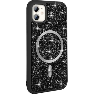 Apple iPhone 11 Kılıf Pırlanta Tasarımlı Kablosuz Şarj Özellikli Mozaik Silikon Kapak