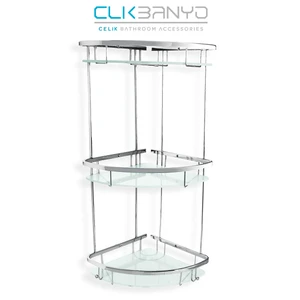 Çelik Banyo Karmına Camlı Oval Süngerlik Uclu 22*22