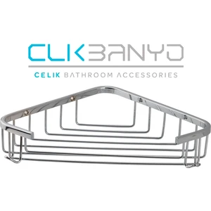 Çelik Banyo Eda Tekli Kose Süngerlik Acık Ozel Lama 18X18