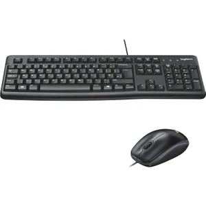 MK120 Kablolu Q Ingilizce Siyah Klavye Mouse Set