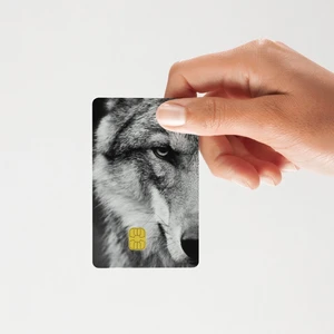 Huggy Craft Yalnız Bozkurt Temalı Parlak Kredi/banka Kart Kaplama Sticker (Yüksek Kalite)