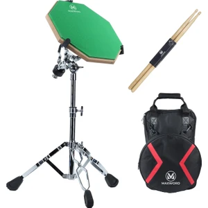Maxword DD-239GR Pro Bateri Davul Çalışma Pedi Seti Drum Practice Pad Full Set