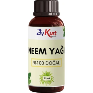 Bykurt %100 Saf Neem Yağı 20ML Doğal Böcek Kovucu Soğuk Sıkım Tesbih Ağacı Yağı