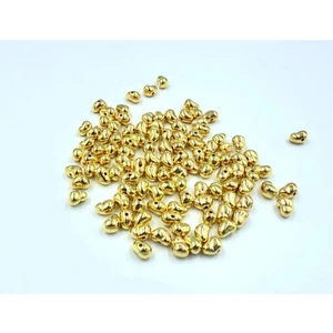 Yiğit Aksesuar Gold Yamuk Formsuz İnci Takı Yapım Malzemesi İnci Boncuk 100 Adet