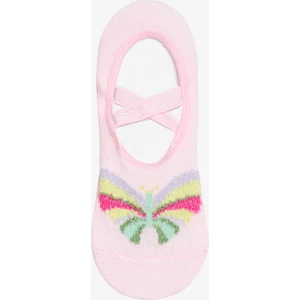 Kız Çocuk Butterfly Açık Pembe Babet Çorap