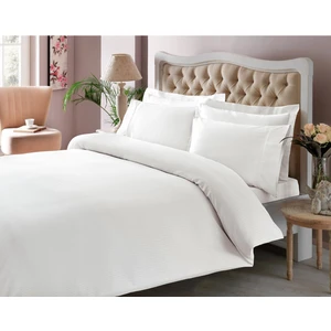 Stripe Premium Basic King Size Nevresim Takımı Beyaz