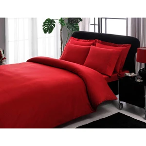 Stripe Premium Basic King Size Nevresim Takımı Kırmızı