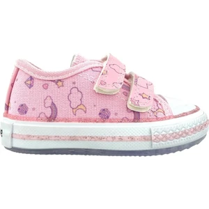 NUBEBE-8426 Işıklı Kız Çocuk Keten Ayakkabı