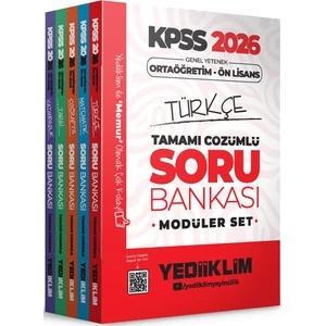 Yediiklim 2026 Kpss Ortaöğretim Ön Lisans Genel Yetenek Genel Kültür Tamamı Çözümlü Modüler Soru Bankası Seti