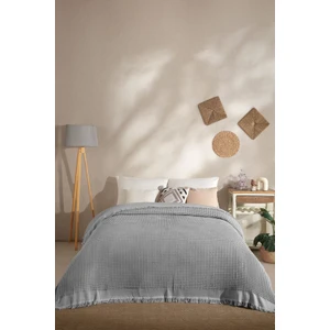 Ruffle Pike Çift Kişilik (220 x 240  cm ) Gri