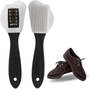 Üç Taraflı Taşınabilir Süet Bot Ayakkabı Temizleme Bakım Fırçası