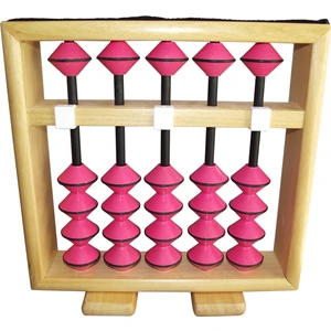 Finger Math Marka 5-Basamaklı Eğitmen Sorobanı / Abaküsü - Pembe