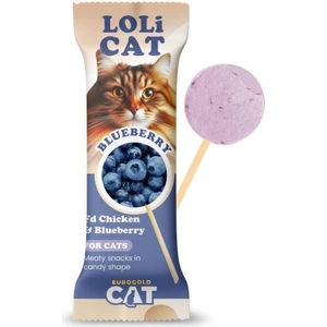 Eurogold Cat Lolicat Kediler Için Tavuklu Yaban Mersinli Lolipop