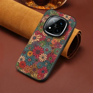 Xiaomi Poco X7 Uyumlu Kılıf Zebana Vintage Kumaş Kılıf Desen 1