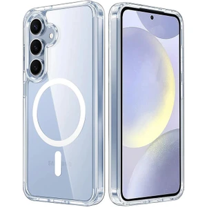 Samsung Samsung Galaxy A56 Uyumlu Kılıf Zebana Şeffaf Silikon Kılıf (Kablosuz Şarj Destekli) Şeffaf